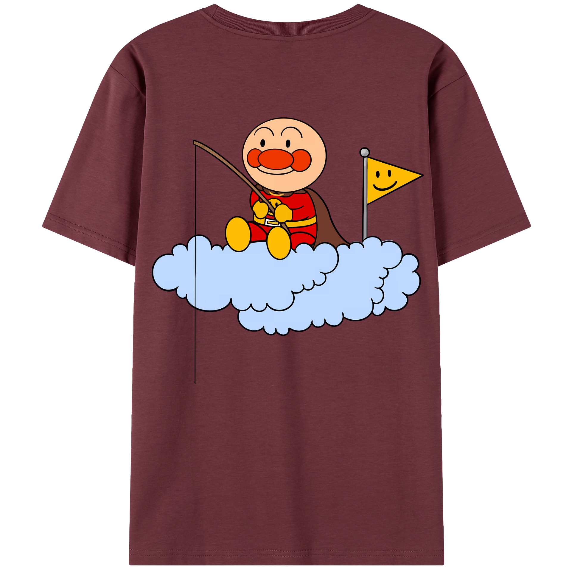 （画像用） アンパンマン Anpanman 綿100％半袖Tシャツ（背面プリント）
